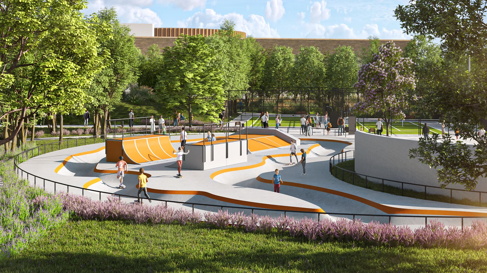 Active Family Sports Zone & Skate Park Area